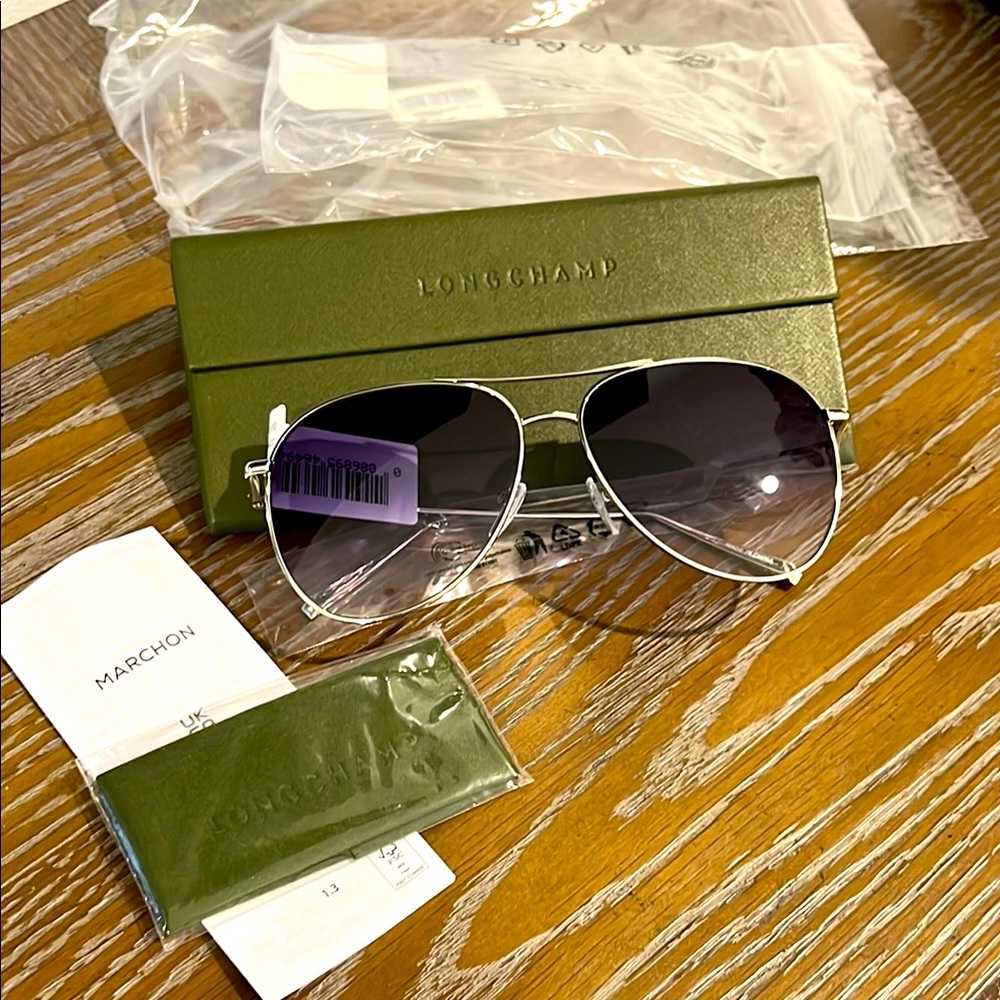Longchamp Classic Aviator 59MM Gradient Sunglasses - Picture 3 of 9